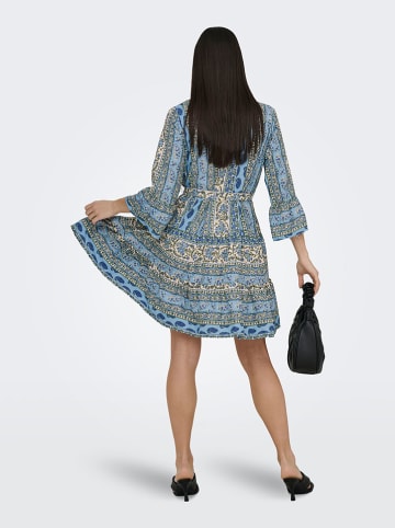 ONLY Jurk blauw/beige