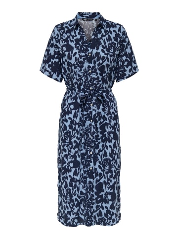 ONLY Jurk donkerblauw/lichtblauw