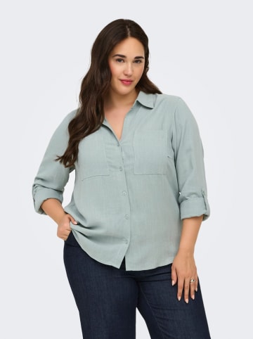 ONLY Carmakoma Blouse lichtblauw