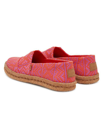 TOMS Espadryle w kolorze czerwonym