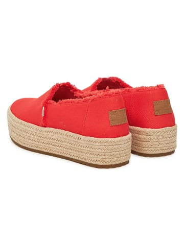 TOMS Espadryle w kolorze czerwonym