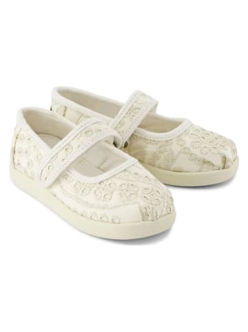TOMS Spangenballerinas in Creme