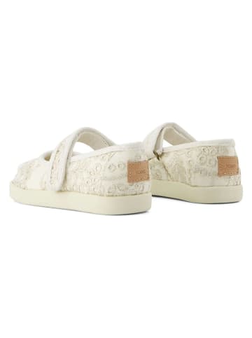 TOMS Spangenballerinas in Creme