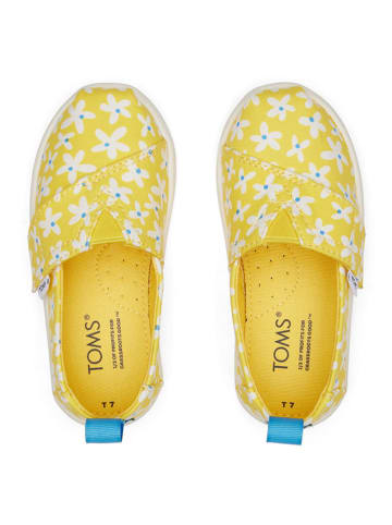 TOMS Slippersy w kolorze żółtym