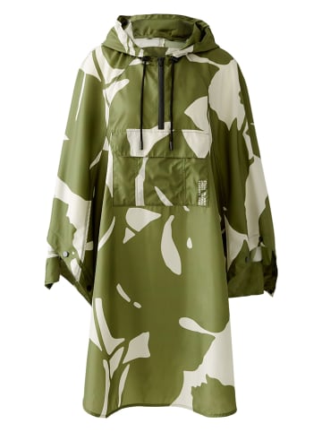 Miss Lagotte Ponczo przeciwdeszczowe w kolorze oliwkowo-białym