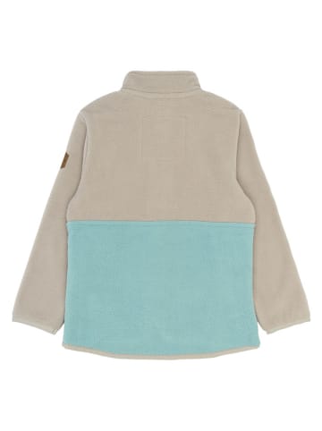 mikk-line Fleece vest beige/turquoise