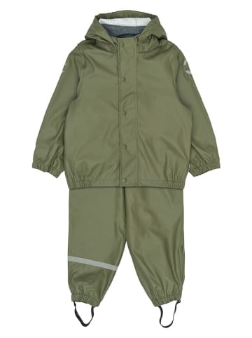 mikk-line 2-delige regenoutfit groen