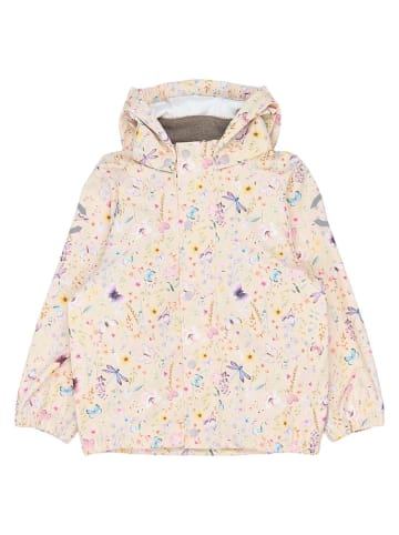 mikk-line 2-delige regenoutfit  beige/paars