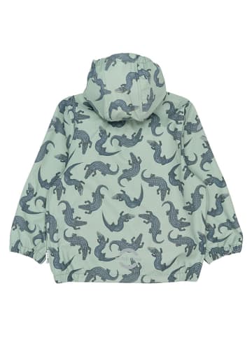 mikk-line 2-delige regenoutfit  turquoise/kaki