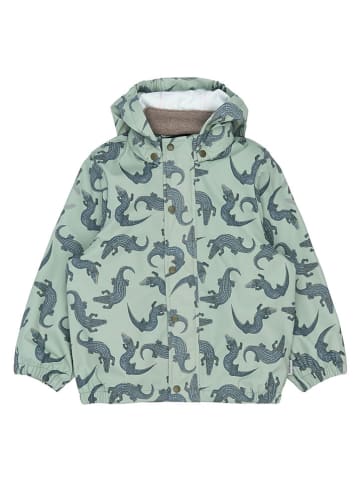 mikk-line Regenjas turquoise/donkerblauw