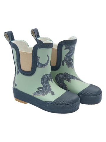 mikk-line Gummistiefel in Dunkelblau/ Türkis