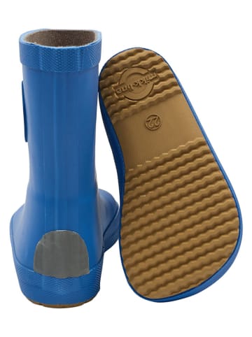 mikk-line Barefoot rubberlaarzen "Wellies" blauw