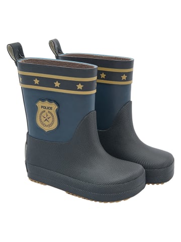 mikk-line Barefoot rubberlaarzen "Wellies" donkerblauw