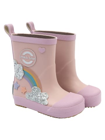 mikk-line Barfuß-Gummistiefel "Wellies" in Rosa
