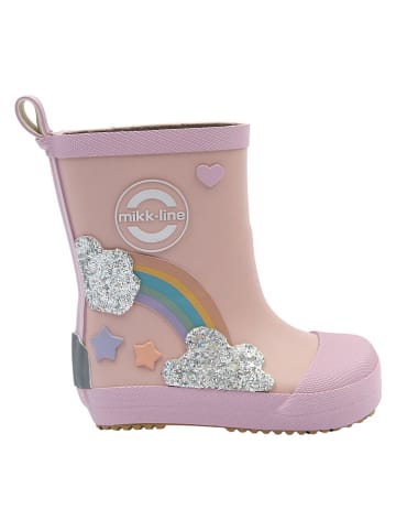 mikk-line Barfuß-Gummistiefel "Wellies" in Rosa