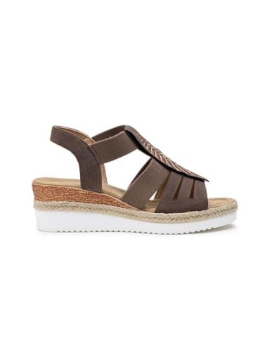 Foreverfolie Keilsandaletten in Braun