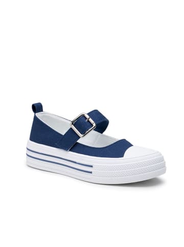 Foreverfolie Slippersy w kolorze granatowym