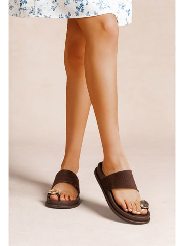 Foreverfolie Teenslippers bruin