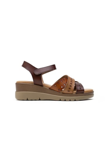 Foreverfolie Keilsandaletten in Braun