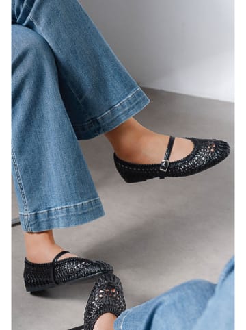 C'M Ballerina's met bandje zwart