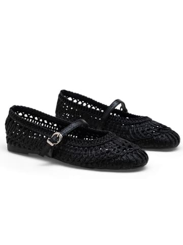 C'M Spangenballerinas in Schwarz