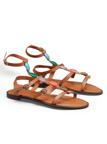 C'M Sandalen in Hellbraun