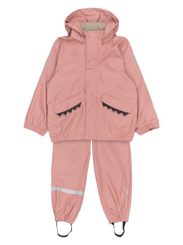 mikk-line 2-delige regenoutfit lichtroze