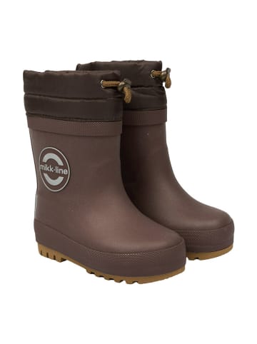 mikk-line Gummistiefel in Dunkelbraun