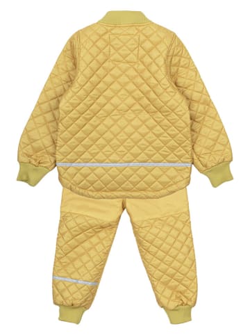 mikk-line 2-częściowy zestaw termiczny w kolorze żółtym