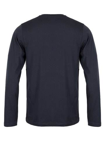 Roadsign Longsleeve in Dunkelblau/ Creme