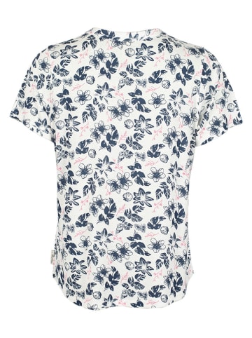 Roadsign Bluse in Dunkelblau/ Creme