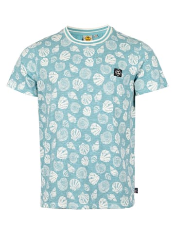 Roadsign Koszulka w kolorze błękitno-kremowym