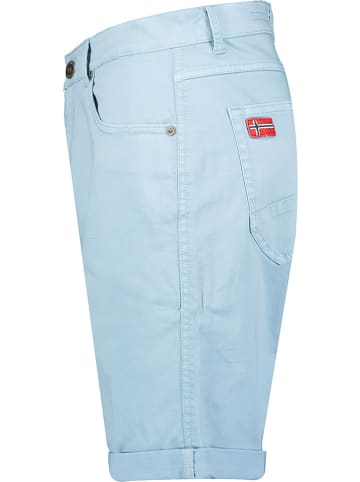 Geographical Norway Bermudy "Pampelone" w kolorze błękitnym
