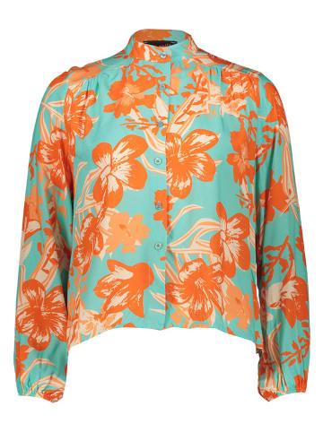 miss goodlife Bluse in Orange/ Türkis