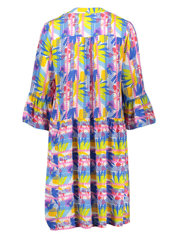 miss goodlife Kleid in Blau/ Gelb