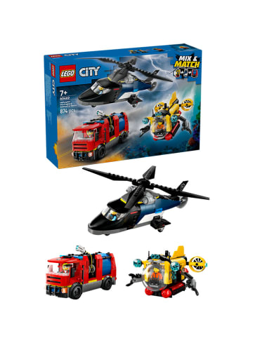 LEGO LEGO® City Hubschrauber, Löschauto und U-Boot - ab 7 Jahren
