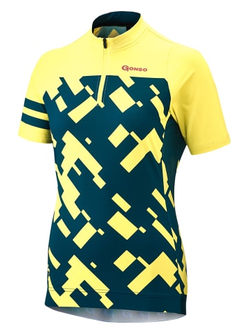 Gonso Fahrradshirt "Ceniga" in Dunkelblau/ Gelb