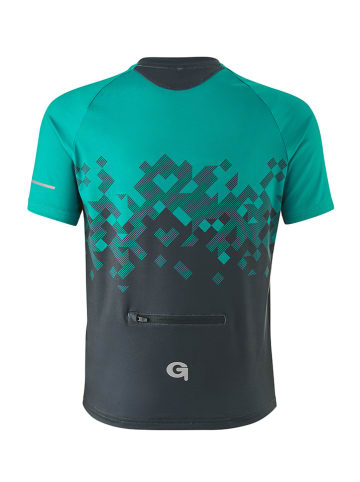 Gonso Fahrradshirt "Toblino" in Dunkelblau/ Türkis