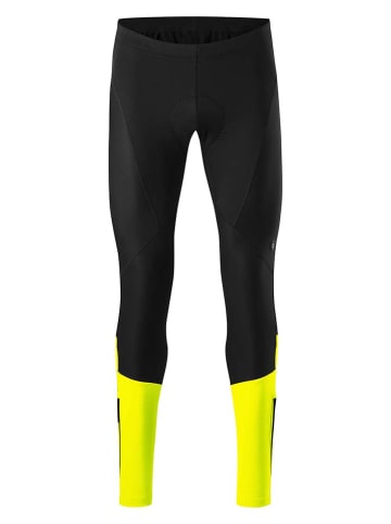 Gonso Softshell-Fahrradleggings "Essential" in Schwarz/ Gelb