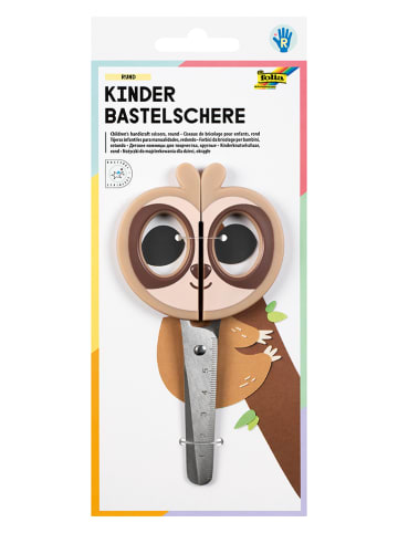 folia PAPER Nożyczki do majsterkowania "Sloth" w kolorze jasnobrązowym dla dzieci - 6+