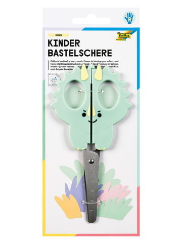 folia PAPER Kinder-Bastelschere "Dino" in Mint - ab 6 Jahren