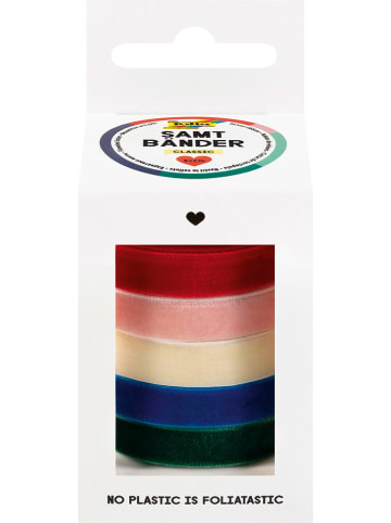folia PAPER 5er-Set: Samtbänder "Classic" - ab 8 Jahren