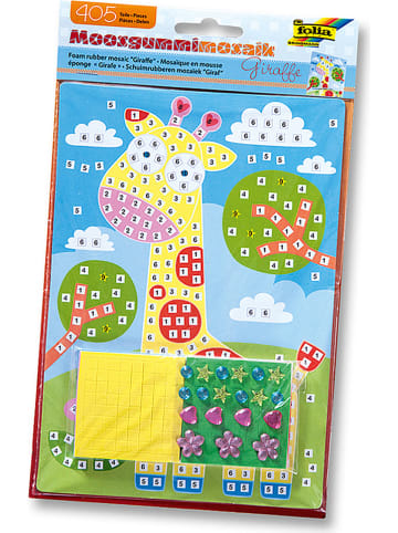 folia PAPER Zestaw mozaiki "Giraffe" z gumy piankowej - 3+