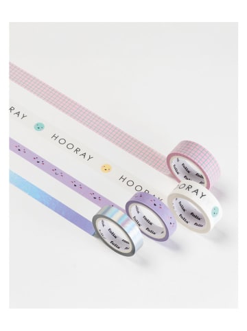 folia PAPER Taśmy washi "Hotfoil Happy Vibes" ze wzorem - 6+