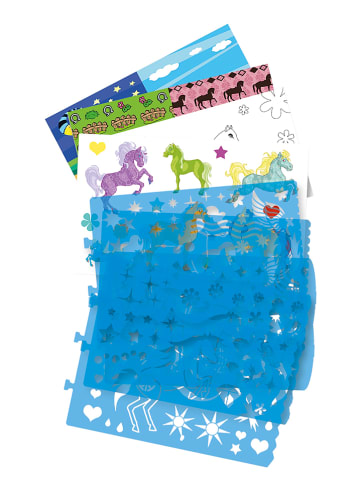 folia PAPER Sjablonenboek "Ponyhof" meerkleurig - vanaf 6 jaar