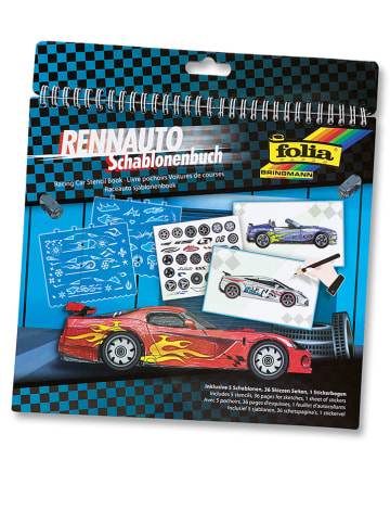 folia PAPER Sjablonenboek "Racewagen" - meerkleurig - vanaf 6 jaar