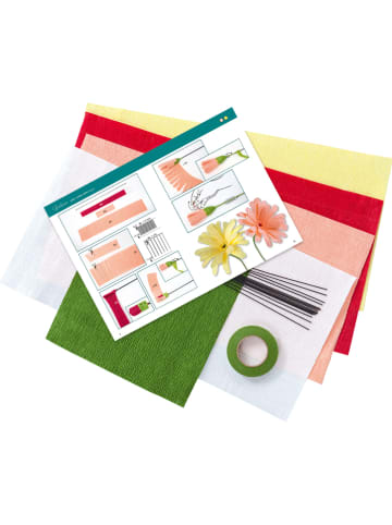folia PAPER 21-delige knutselset "Papieren bloemen" meerkleurig