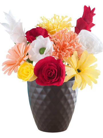 folia PAPER 21-delige knutselset "Papieren bloemen" meerkleurig