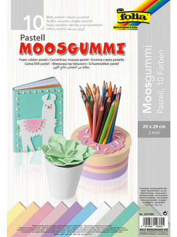 folia PAPER Moosgummi - ab 6 Jahren - 10 Blatt