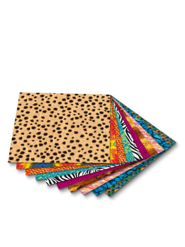 folia PAPER Vouwpapier "Wildlife" meerkleurig - 50 stuks - (L)15 x (B)15 cm